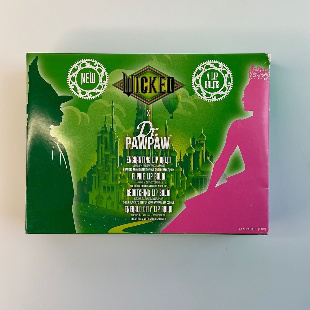 WICKED & Dr. PAWPAW Lip Balm Collection 4 Pack RARE Limited Edition BRAND NEW